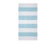 Serviette de plage en coton et polyester 90x180cm de 180 g/m² couleur turquoise