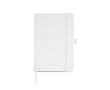 Carnet en RPET avec ruban et support pour stylo A5 pages lisses couleur blanc