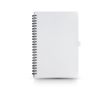 Carnet avec spirales et porte-stylo A5 feuilles lignées couleur blanc