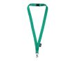 Lanyard en RPET avec sécurité et mousqueton en métal 3 cm couleur vert