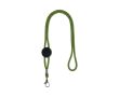 Lanyard tubulaire en polyester réglable avec mousqueton 3 cm couleur vert clair