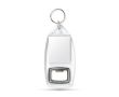 Porte-clés avec décapsuleur et capsule pour papier personnalisé couleur transparent