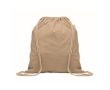Sac à dos en corde de coton recyclé et RPET 140g/m² couleur kaki