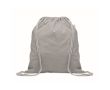 Sac à dos en corde de coton recyclé et RPET 140g/m² couleur gris