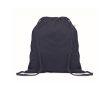 Sac à dos en corde de coton recyclé et RPET 140g/m² couleur bleu