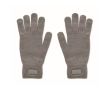 Gants en polyester recyclé avec patch pour personnalisation couleur gris foncé