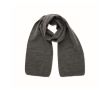 Écharpe extensible en polyester recyclé, couleurs classiques couleur blanc/noir