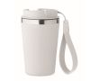 Gobelet isotherme en acier inoxydable avec sangle de transport, 350ml couleur blanc