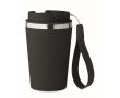 Gobelet isotherme en acier inoxydable avec sangle de transport, 350ml couleur noir