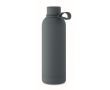 Gourde isotherme en acier inoxydable recyclé et caoutchouc, 500ml couleur noir mat