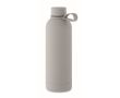 Gourde isotherme en acier inoxydable recyclé et caoutchouc, 500ml couleur gris
