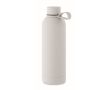 Gourde isotherme en acier inoxydable recyclé et caoutchouc, 500ml couleur blanc