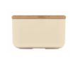 Boîte à déjeuner en maïs avec couvercle en bambou, 1L couleur beige