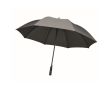 Parapluie anti-vent en pongee RPET avec ouverture automatique, Ø116cm couleur gris