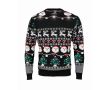Pull de Noël avec 10 lumières LED, taille L/XL couleur noir