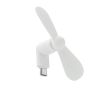 Ventilateur portable pour téléphone via port USB-C couleur blanc