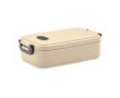 Lunch box de 800 ml hermétique avec fermetures latérales EasyLunch couleur beige