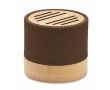 Enceinte en RPET et bambou, connexion 5.0 et mains libres Conscious couleur marron