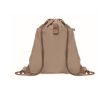 Sac à dos à cordons en coton recyclé 220 g/m2 Cotton Eco couleur sable