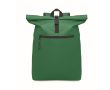 Sac à dos roll top pour ordinateur 15'' en polyester couleur vert foncé
