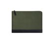 Housse PC rembourrée en polyester recyclé avec fermeture éclair 16\" couleur vert