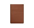 Housse d'ordinateur portable en cuir synthétique et polyester 16\" couleur marron