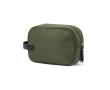Trousse de toilette en polyester recyclé au toucher doux avec poignée couleur vert