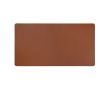 Tapis de bureau en cuir synthétique et polyester recyclé couleur marron