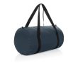 Sac de sport pliable en RPET avec pochette de rangement couleur bleu marine