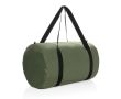 Sac de sport pliable en RPET avec pochette de rangement couleur vert