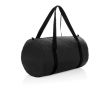 Sac de sport pliable en RPET avec pochette de rangement couleur noir