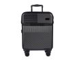 Valise en ABS avec poche frontale pour ordinateur et cadenas à code couleur noir