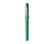 Stylo avec capuchon transparent et encre gel noire couleur vert