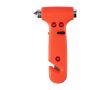Marteau de secours 4 en 1 avec lumière, coupe-ceinture et marteau couleur orange