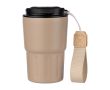 Gobelet isotherme en acier inoxydable avec sangle assortie 320ml couleur beige