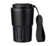Gobelet isotherme en acier inoxydable avec sangle assortie 320ml couleur noir