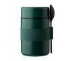 Boîte à repas isotherme en acier inoxydable avec cuillère incluse couleur vert