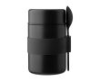 Boîte à repas isotherme en acier inoxydable avec cuillère incluse couleur noir