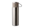 Thermos à double paroi acier inoxydable de 420ml et 2 tasses de 150ml couleur argenté