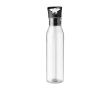 Gourde en RPET couvercle noir incluant un bec verseur pliable 730ml couleur transparent