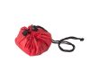 Sac de sport en toile pliable avec grand compartiment couleur rouge