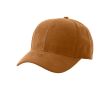 Casquette en polyester 6 panneaux fermeture boucle métallique 110 g/m² couleur marron