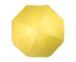 Parasol en polyester de couleur avec bord blanc et revêtement UV Ø150 couleur jaune