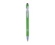 Stylo en aluminium avec finition caoutchoutée et couleur Alu Even couleur vert clair
