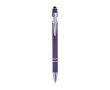 Stylo en aluminium avec finition caoutchoutée et couleur Alu Even couleur violet