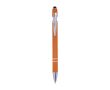 Stylo en aluminium avec finition caoutchoutée et couleur Alu Even couleur orange