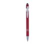 Stylo en aluminium avec finition caoutchoutée et couleur Alu Even couleur bordeaux