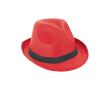 Chapeau en PP de différentes couleurs, ruban non inclus couleur rouge