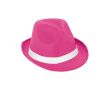 Chapeau en plastique de différentes couleurs, ruban non inclus couleur fuchsia