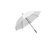 Parapluie polyester 190T, manche en bois et ouverture manuelle Ø127 cm couleur blanc